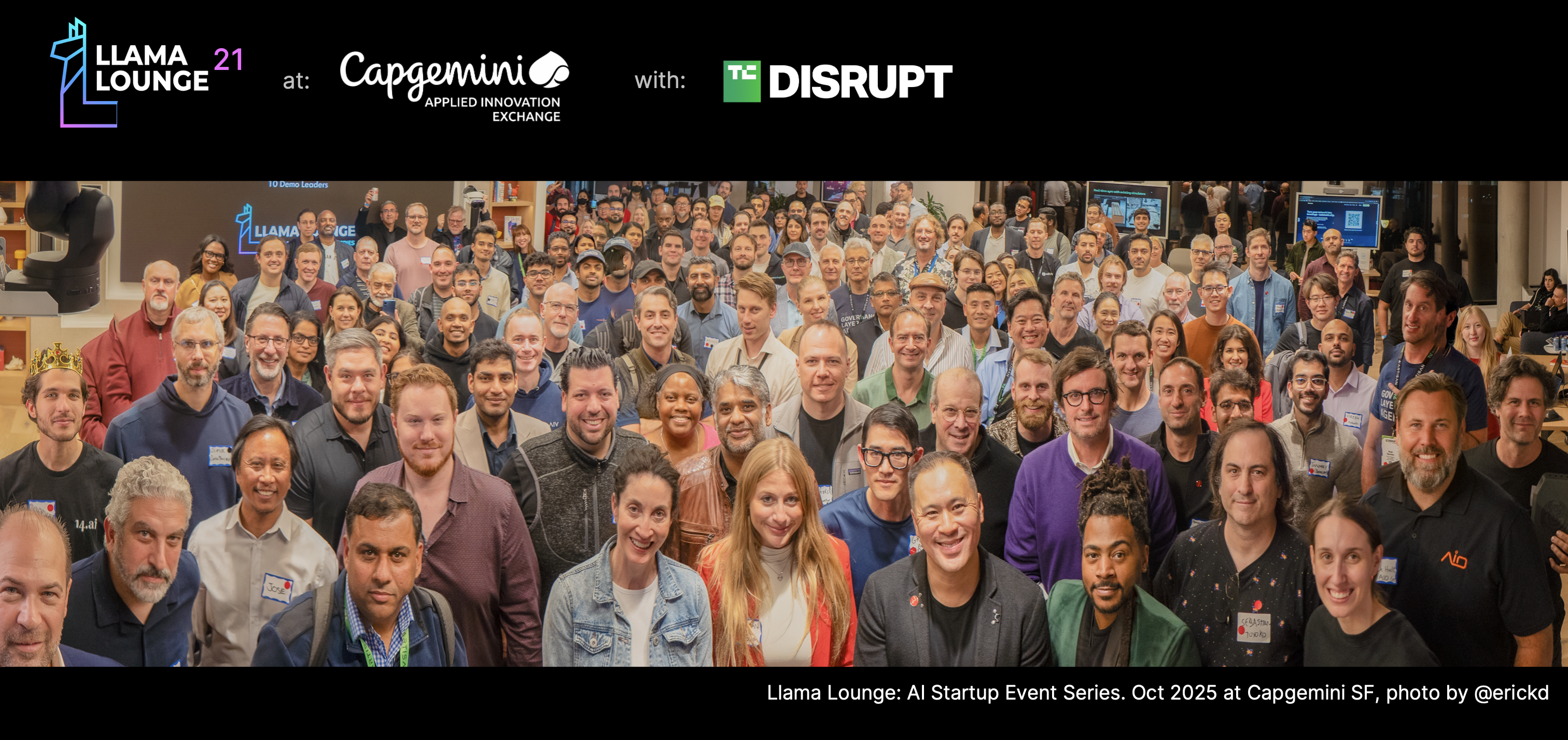 Llama Lounge 21 at Capgemini & Techcrunch Disrupt Partner